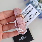 Buy Shop Coach Madison White Dial Pink Leather Strap Watch for Women - 14503395 USA Online