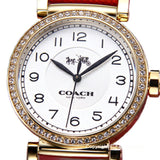 Buy Shop Coach Madison White Dial Red Leather Strap Watch for Women - 14502400 USA Online