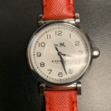 Buy Shop Coach Madison White Dial Red Leather Strap Watch for Women - 14502407 USA Online