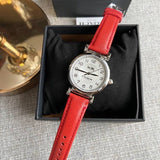 Buy Shop Coach Madison White Dial Red Leather Strap Watch for Women - 14502407 USA Online