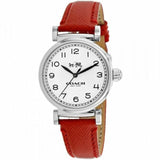 Buy Shop Coach Madison White Dial Red Leather Strap Watch for Women - 14502407 USA Online