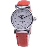 Buy Shop Coach Madison White Dial Red Leather Strap Watch for Women - 14502407 USA Online