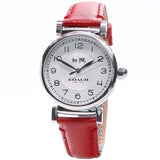 Buy Shop Coach Madison White Dial Red Leather Strap Watch for Women - 14502407 USA Online