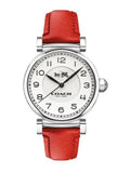 Buy Shop Coach Madison White Dial Red Leather Strap Watch for Women - 14502407 USA Online