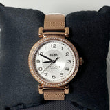 Buy Shop Coach Madison White Dial Rose Gold Mesh Bracelet Watch for Women - 14503398 USA Online