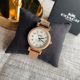 Buy Shop Coach Madison White Dial Rose Gold Mesh Bracelet Watch for Women - 14503398 USA Online