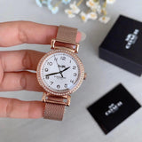 Buy Shop Coach Madison White Dial Rose Gold Mesh Bracelet Watch for Women - 14503398 USA Online