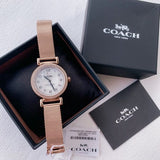 Buy Shop Coach Madison White Dial Rose Gold Mesh Bracelet Watch for Women - 14503398 USA Online