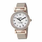 Buy Shop Coach Madison White Dial Rose Gold Mesh Bracelet Watch for Women - 14503398 USA Online