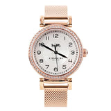 Buy Shop Coach Madison White Dial Rose Gold Mesh Bracelet Watch for Women - 14503398 USA Online
