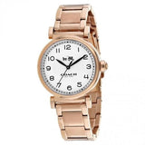 Buy Shop Coach Madison White Dial Rose Gold Steel Strap Watch for Women - 14502395 USA Online