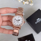 Buy Shop Coach Madison White Dial Rose Gold Steel Strap Watch for Women - 14502398 USA Online