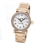 Buy Shop Coach Madison White Dial Rose Gold Steel Strap Watch for Women - 14502398 USA Online