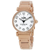 Buy Shop Coach Madison White Dial Rose Gold Steel Strap Watch for Women - 14502398 USA Online
