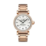 Buy Shop Coach Madison White Dial Rose Gold Steel Strap Watch for Women - 14502398 USA Online