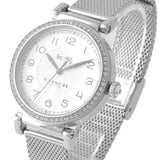 Buy Shop Coach Madison White Dial Silver Mesh Bracelet Watch for Women - 14502651 USA Online