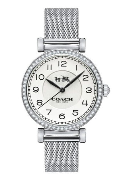 Buy Shop Coach Madison White Dial Silver Mesh Bracelet Watch for Women - 14502651 USA Online