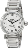 Buy Shop Coach Madison White Dial Silver Steel Strap Watch for Women - 14502394 USA Online