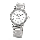 Buy Shop Coach Madison White Dial Silver Steel Strap Watch for Women - 14502396 USA Online