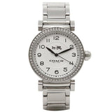 Buy Shop Coach Madison White Dial Silver Steel Strap Watch for Women - 14502396 USA Online