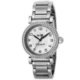 Buy Shop Coach Madison White Dial Silver Steel Strap Watch for Women - 14502396 USA Online