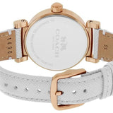 Buy Shop Coach Madison White Dial White Leather Strap Watch for Women - 14502401 USA Online