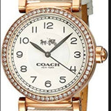 Buy Shop Coach Madison White Dial White Leather Strap Watch for Women - 14502401 USA Online