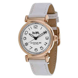 Buy Shop Coach Madison White Dial White Leather Strap Watch for Women - 14502401 USA Online