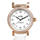 Buy Shop Coach Madison White Dial White Leather Strap Watch for Women - 14502401 USA Online