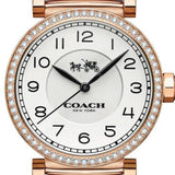 Buy Shop Coach Madison White Dial White Leather Strap Watch for Women - 14502401 USA Online