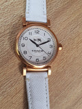Buy Shop Coach Madison White Dial White Leather Strap Watch for Women - 14502408 USA Online
