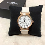 Buy Shop Coach Madison White Dial White Leather Strap Watch for Women - 14502408 USA Online