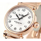 Buy Shop Coach Madison White Dial White Leather Strap Watch for Women - 14502408 USA Online