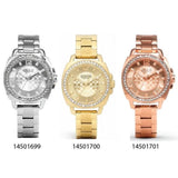 Buy Shop Coach Mini Boyfriend Diamonds Silver Dial Silver Steel Strap Watch for Women - 14501699 USA Online