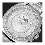 Buy Shop Coach Mini Boyfriend Diamonds Silver Dial Silver Steel Strap Watch for Women - 14501699 USA Online