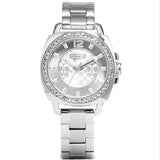 Buy Shop Coach Mini Boyfriend Diamonds Silver Dial Silver Steel Strap Watch for Women - 14501699 USA Online