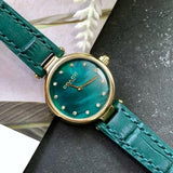 Buy Shop Coach Park Analog Green Dial Green Leather Strap Watch for Women - 14503534 USA Online