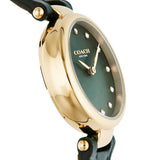 Buy Shop Coach Park Analog Green Dial Green Leather Strap Watch for Women - 14503534 USA Online