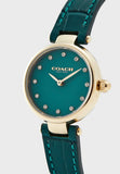 Buy Shop Coach Park Analog Green Dial Green Leather Strap Watch for Women - 14503534 USA Online