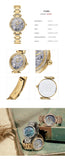 Buy Shop Coach Park Blue Dial Gold Steel Strap Watch for Women - 14503225 USA Online