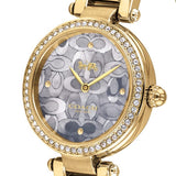 Buy Shop Coach Park Blue Dial Gold Steel Strap Watch for Women - 14503225 USA Online
