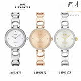 Buy Shop Coach Park Crystals Silver Dial Silver Steel Strap Watch for Women - 14503170 USA Online