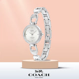 Buy Shop Coach Park Crystals Silver Dial Silver Steel Strap Watch for Women - 14503170 USA Online