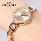 Buy Shop Coach Park Diamonds Gold Dial Gold Steel Strap Watch for Women - 14503171 USA Online