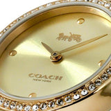 Buy Shop Coach Park Diamonds Gold Dial Gold Steel Strap Watch for Women - 14503171 USA Online