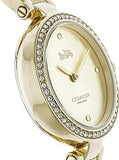 Buy Shop Coach Park Diamonds Gold Dial Gold Steel Strap Watch for Women - 14503171 USA Online
