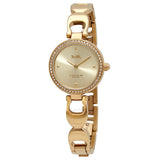 Buy Shop Coach Park Diamonds Gold Dial Gold Steel Strap Watch for Women - 14503171 USA Online