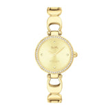 Buy Shop Coach Park Diamonds Gold Dial Gold Steel Strap Watch for Women - 14503171 USA Online