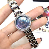 Buy Shop Coach Park Mother of Pearl Blue Dial Silver Steel Strap Watch for Women - 14503224 USA Online