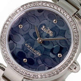 Buy Shop Coach Park Mother of Pearl Blue Dial Silver Steel Strap Watch for Women - 14503224 USA Online
